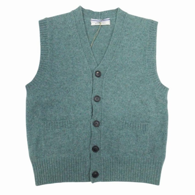 未使用品 クリスタセヤ CristaSeya Shetland gilet シェットランド 