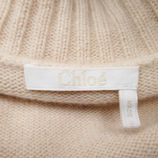 美品 17aw クロエ CHLOE カシミヤ100％ ケープニット タートルネック  