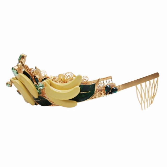 【極美品】ドルチェ&ガッバーナ ティアラ ゴールド パーティ　ドレス 式 ドルチェ＆ガッバーナの魅力あふれるピュアなウエディングドレス