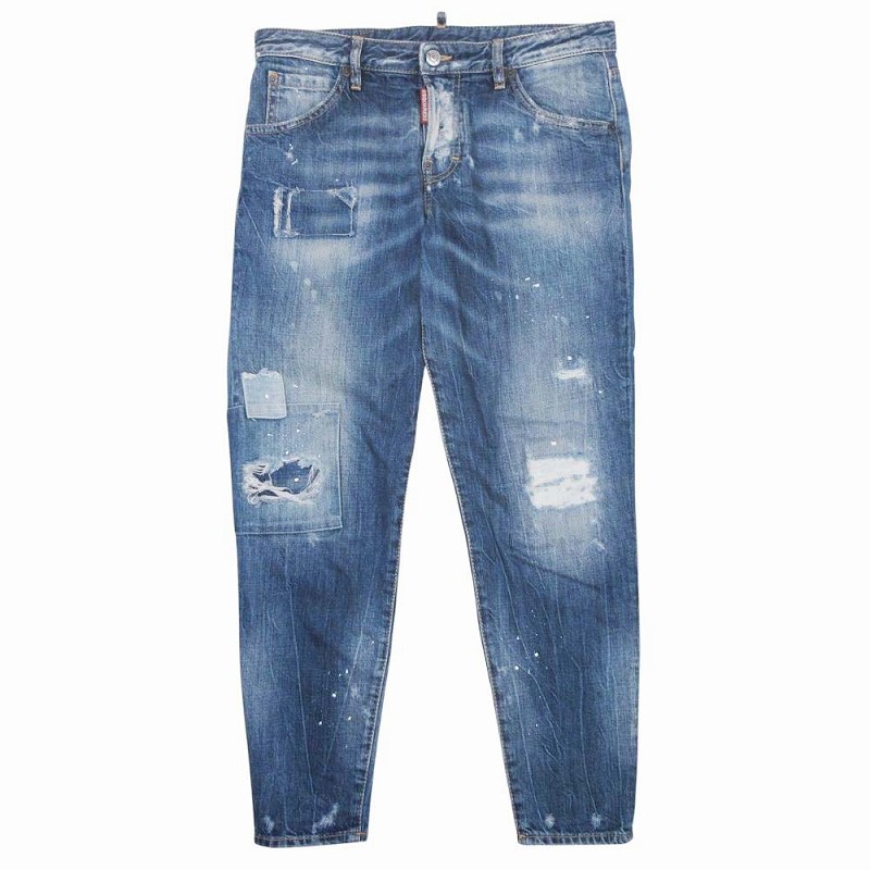 美品 ディースクエアード DSQUARED2 ダメージ加工 クラッシュ ペイント