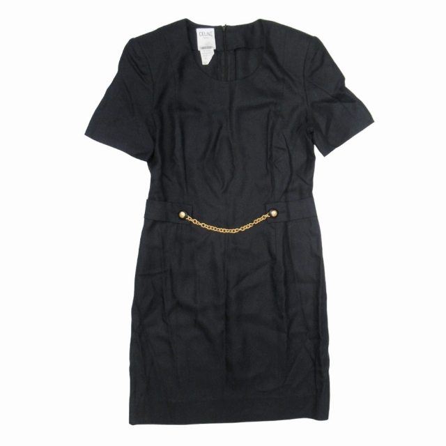 美品 vintage オールドセリーヌ CELINE トリオンフ 金ボタン 半袖 