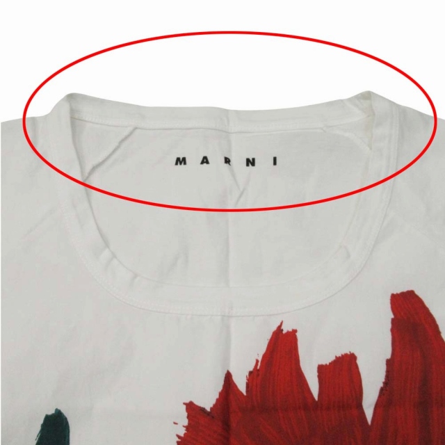 15ss マルニ MARNI チューリップ プリント Tシャツ 半袖 布帛切替 花柄