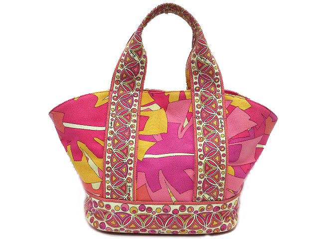 エミリオプッチ EMILIO PUCCI トートバッグ キャンバス プッチ柄 