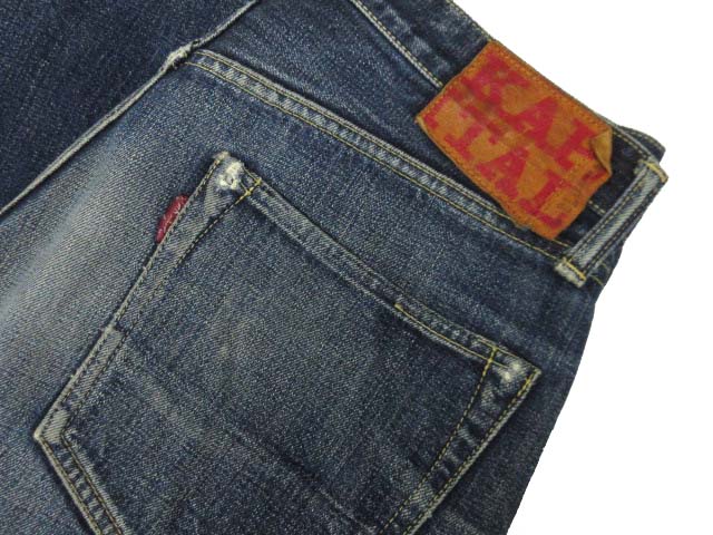 キャピタル kapital BLUE HANDS デニムパンツ ジーンズ 赤タブ 赤耳