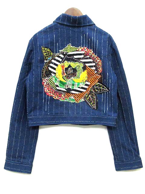 ジョンガリアーノ JOHN GALLIANO Gジャン デニムジャケット フラワー 
