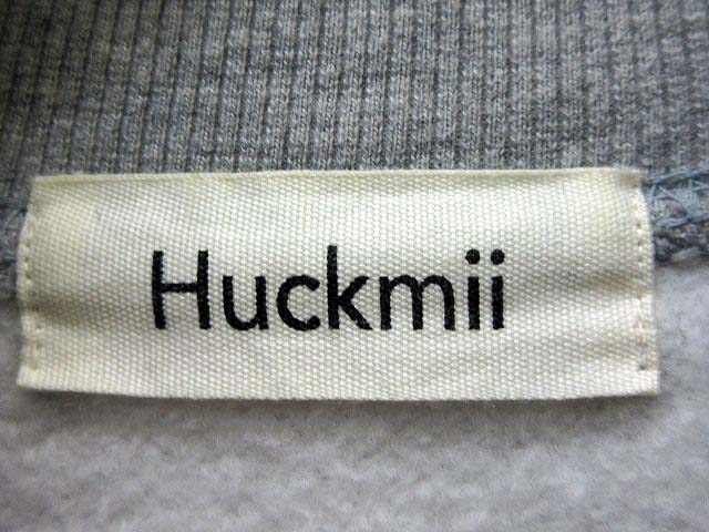 ハックミ Huckmii 2018AW ハイネック スウェット シャツ 裏起毛 High Neck Sweatshirt グレー メンズ ハックミ Huckmii 2018AW ハイネック スウェット シャツ 裏起毛 High