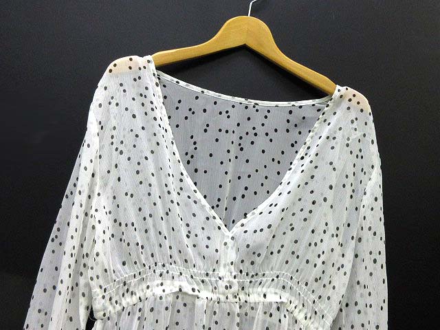 スナイデル Snidel シースルー ドット ロング ワンピース 長袖 Vネック 17aw ホワイト 白 F Swfo レディース 013 ベクトルパーク スナイデル Snidel シースルー ドット ロング ワンピース 長袖 Vネック 17aw ホワイト 白 F Swfo レディース 013 ベクトルパーク