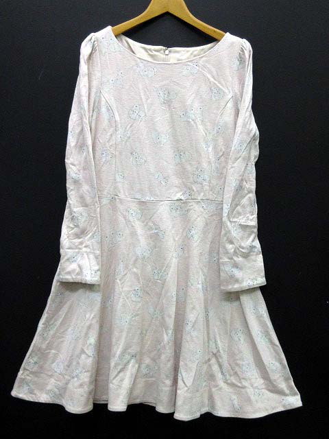 フランシュリッペ Franche Lippee うじゃうじゃ うさぎ ワンピース 膝丈 長袖 ライトピンク M レディース 013 ベクトルパーク フランシュリッペ Franche Lippee うじゃうじゃ うさぎ ワンピース 膝丈 長袖 ライトピンク M レディース 013 ベクトルパーク