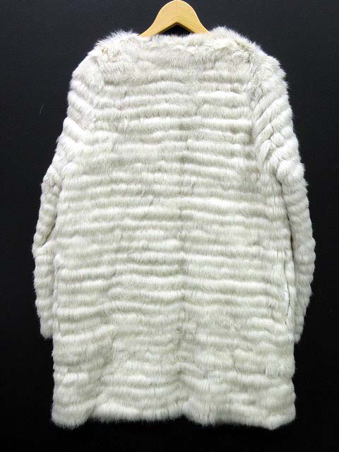 スナイデル 恐ろしく リアルラビットファーコート 