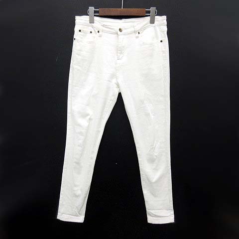 アンティカ Antiqua スキニー デニム パンツ ジーンズ ストレッチ ホワイト 白 Xl 大きいサイズ 美品 La レディース 013 ベクトルパーク