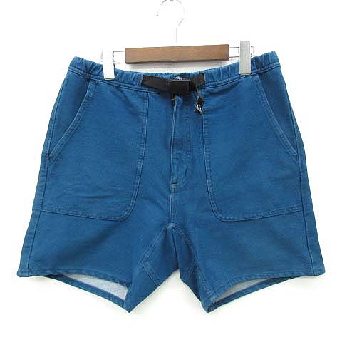リー Lee クライミングショーツ ショートパンツ ストレッチ デニム ベルト付き ブルー 青 L Lm47 メンズ 013 ベクトルパーク