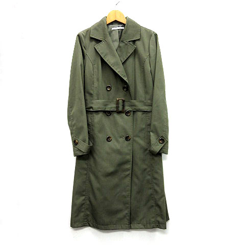レトロガール Retro Girl トレンチコート ベルト付き カーキ グリーン M レディース 013 ベクトルパーク