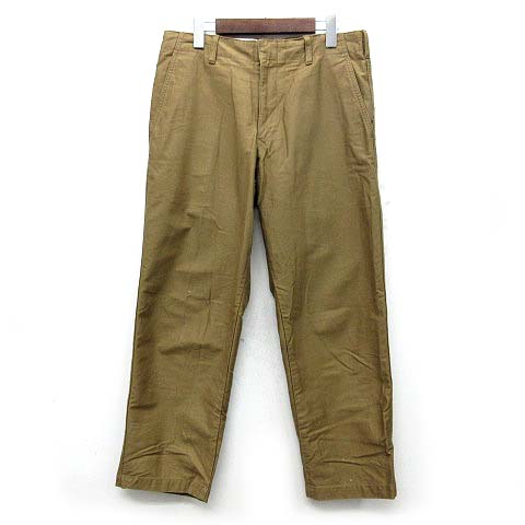 ユニクロ Uniqlo ユー U レギュラーフィット アンクル パンツ コットン ブラウン 茶 79 美品 321 メンズ 013 ベクトルパーク