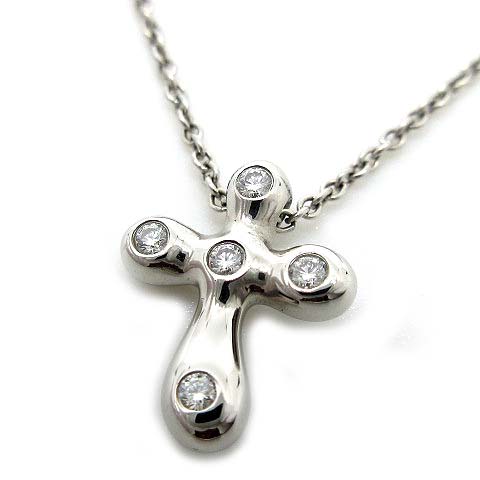 ティファニー Tiffany Co Pt950 スモール ドッツ クロス 5p ダイヤモンド ネックレス ペンダント 美品 レディース 013 ベクトルパーク ティファニー Tiffany Co Pt950 スモール ドッツ クロス 5p ダイヤモンド ネックレス ペンダント 美品 レディース 013 ベクトルパーク