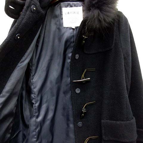 ココディール Coco Deal モッサ ロング Aライン ダッフルコート ウール ファー付き フード ネイビー 紺 2 レディース 013 ベクトルパーク