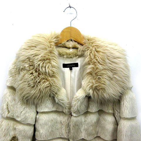 リエンダ Rienda フェイクファー コート ベージュ M レディース 013 ベクトルパーク