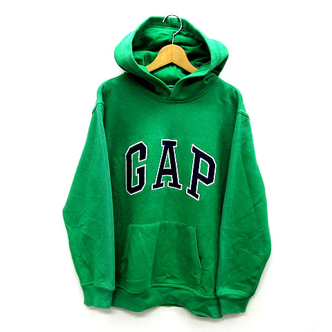 ギャップキッズ Gap Kids スウェット パーカー プルオーバー キャンパスロゴ 裏起毛 グリーン 緑 160 ボイーズ ガールズ レディース キッズ 013 ベクトルパーク