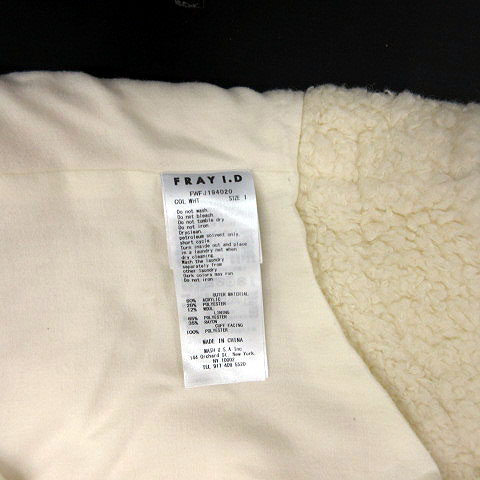 フレイアイディー FRAY I.D ウール ボア シャツ ジャケット オーバー  