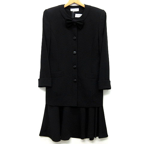 Grandeur 東京ソワール ワンピース アンサンブル スーツ 喪服 黒 ブラックフォーマル 13 レディース 013 ベクトルパーク