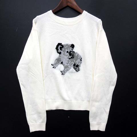 リリーブラウン Lily Brown アニマル ニット プルオーバー コアラ 長袖  