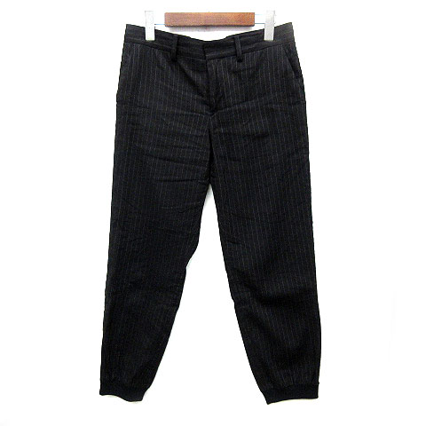 サクラ Sacra Thin Line ピンストライプ ジョガーパンツ ブラック 黒 38 Sf レディース 013 ベクトルパーク