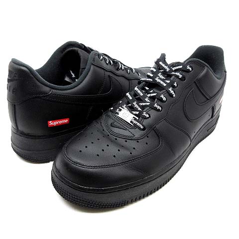 ナイキ Nike シュプリーム Supreme コラボ エアフォースair Force 1 Low スニーカー シューズ Cu9225 001 ブラック 黒 28 5cm 美品 メンズ 013 ベクトルパーク