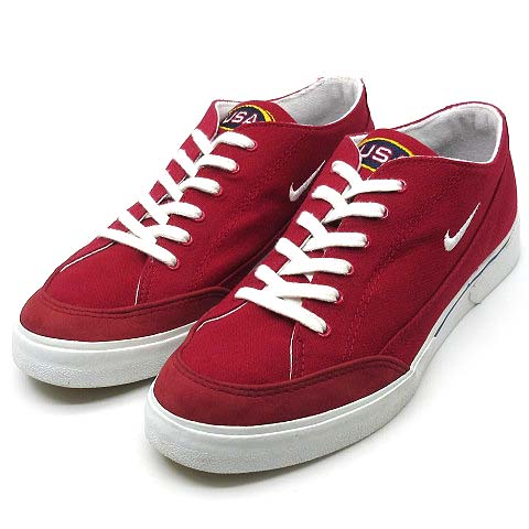 ナイキ Nike 96年製 オリンピック Canvas Gts Sc キャンバス スニーカー シューズ Usa ロゴ 刺繍 611 レッド 27cm 箱付き 美品 メンズ 013 ベクトルパーク