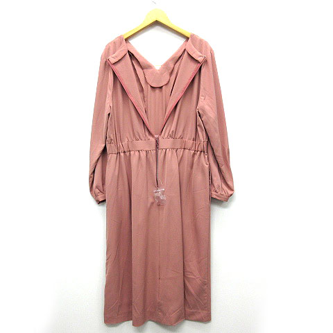 オットー Otto ファビア Fabia ダブルvネック バーモチーフ ワンピース 膝丈 ストレッチ ウエストマーク 長袖 ピンク L 美品 レディース 013 ベクトルパーク オットー Otto ファビア Fabia ダブルvネック バーモチーフ ワンピース 膝丈 ストレッチ ウエストマーク 長袖 ピンク L 美品 レディース 013 ベクトルパーク