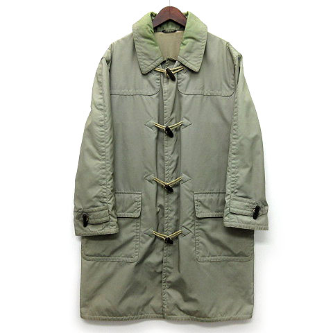 エルメス Hermes ナイロン 中綿 ダッフルコート 裏地 ウール カシミヤ カーキ 48 国内正規 難あり メンズ 013 ベクトルパーク