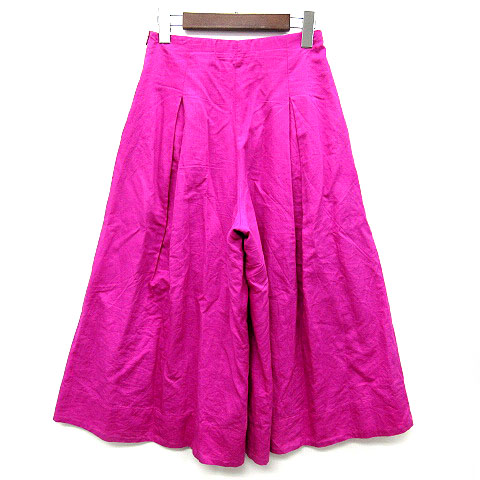 ミラオーウェン Mila Owen スカーチョ ガウチョ パンツ コットン リネン ゴムウエスト ピンク 0 09wfp レディース 013 ベクトルパーク