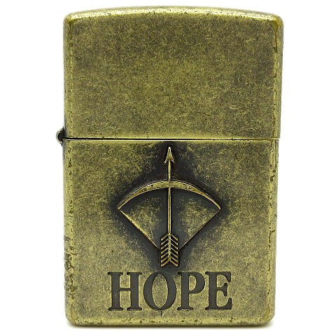 ジッポー ZIPPO ホープ HOPE オイルライター アンティーク ブラス 1999 