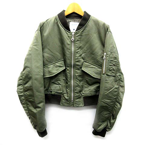 コンバーストウキョウ Converse Tokyo Ma 1 フライト ジャケット ショート丈 中綿 ブルゾン ミリタリー カーキ 緑 レディース 013 ベクトルパーク