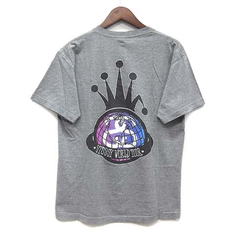 オールドステューシー STUSSY ワールドツアー クラウンアース Tシャツ  