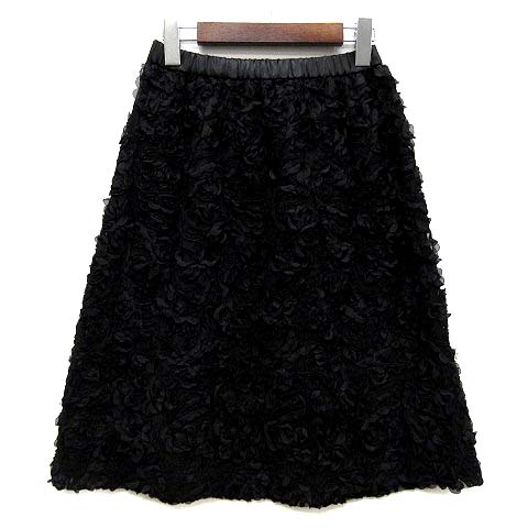 ノコプリーツ NOKO-PLEATS 大野ノコ 総レース チュール スカート 膝丈  