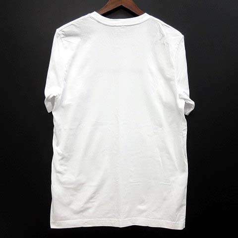 美品　ディーゼル　ロゴTシャツ　白　ビッグロゴ　S 半袖　スリット　春夏 ディーゼル DIESEL コピーライト ロゴ Tシャツ カットソー 半袖