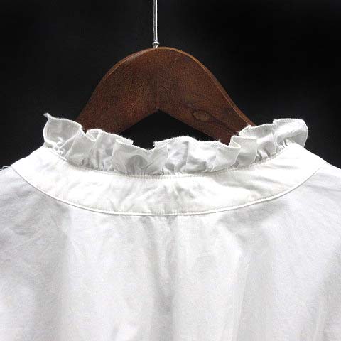 ネストローブ nest Robe フリルカラー ギャザー ブラウス 長袖 01211 