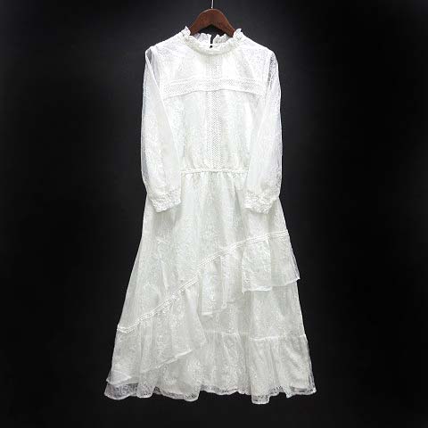 アクシーズファム axes femme 総レース フリル ロング