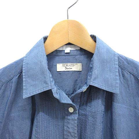 新品 23区 ALBIATE 洗える ブラウス シャツ 38 オンワード樫山 23区 オンワード樫山 ALBIATE コットン シルク シャンブレー