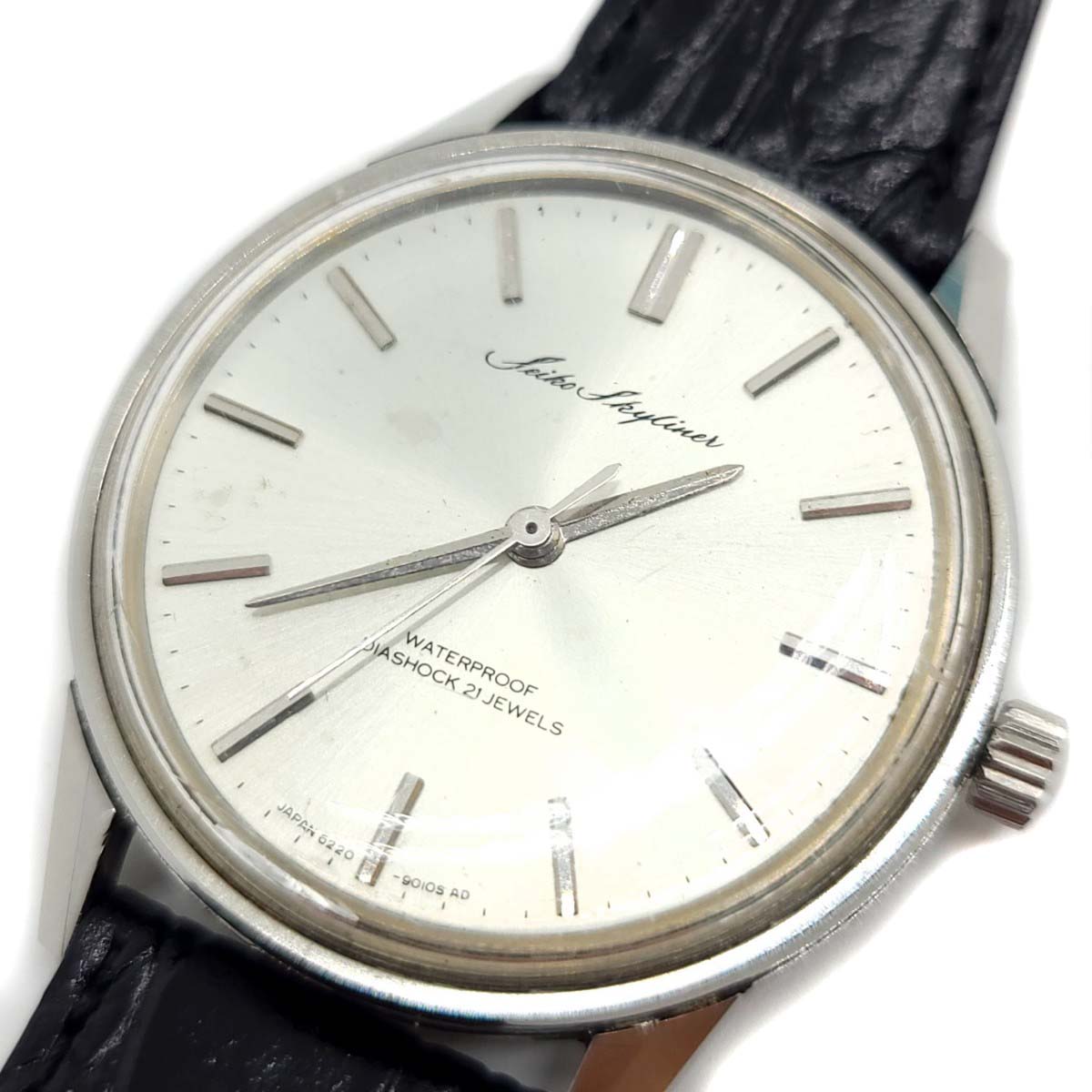 精度良好】SEIKO スカイライナー 乏しい ビンテージ手巻き時計 メンズ 