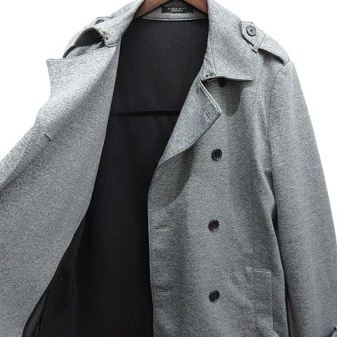 ザラマン Zara Man ポンチ素材 トレンチ コート 杢グレー Xl 大きいサイズ メンズ 013 ベクトルパーク
