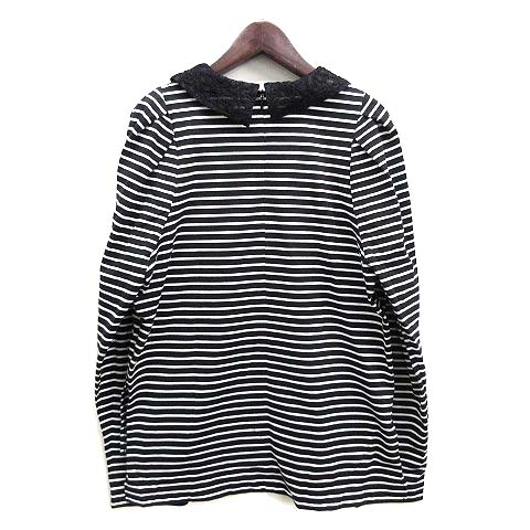 ロイスクレヨン Lois CRAYON ボーダー レースカラープルオーバー 