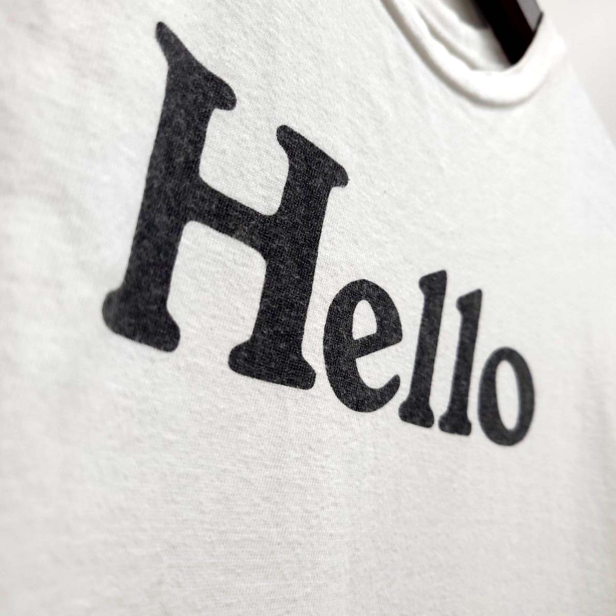 マディソンブルー MADISONBLUE HELLO CREW NECK TEE Tシャツ 半袖 白 
