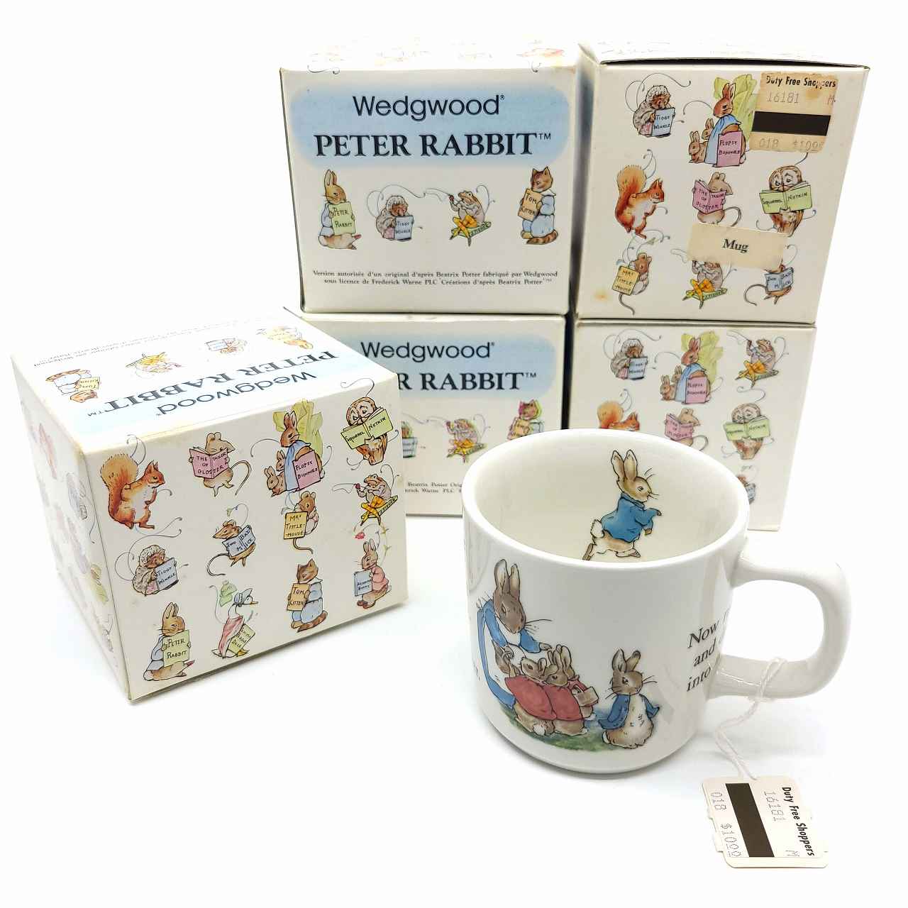 WEGWOOD ピーターラビット コーヒーカップ 5個セット 逞しい