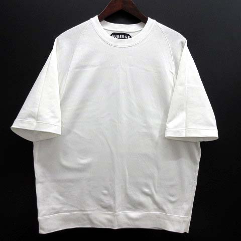 AUBERGE ホワイト 半袖トレーナー tシャツ AUBERGE &frasl; BIG CHARLOTTE ボーダー カットソー メンズ