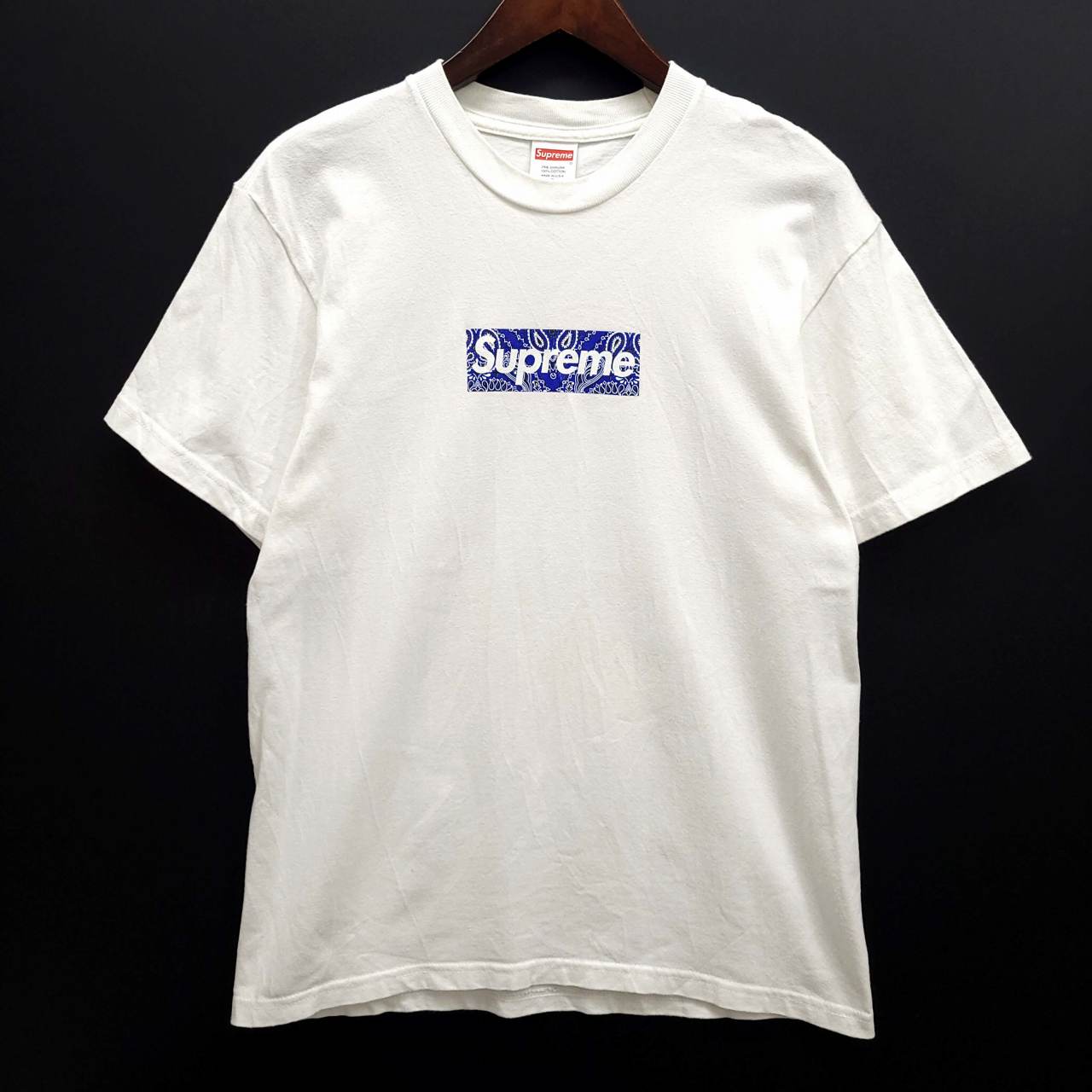 シュプリーム SUPREME ペイズリー バンダナ ボックスロゴ Tシャツ 