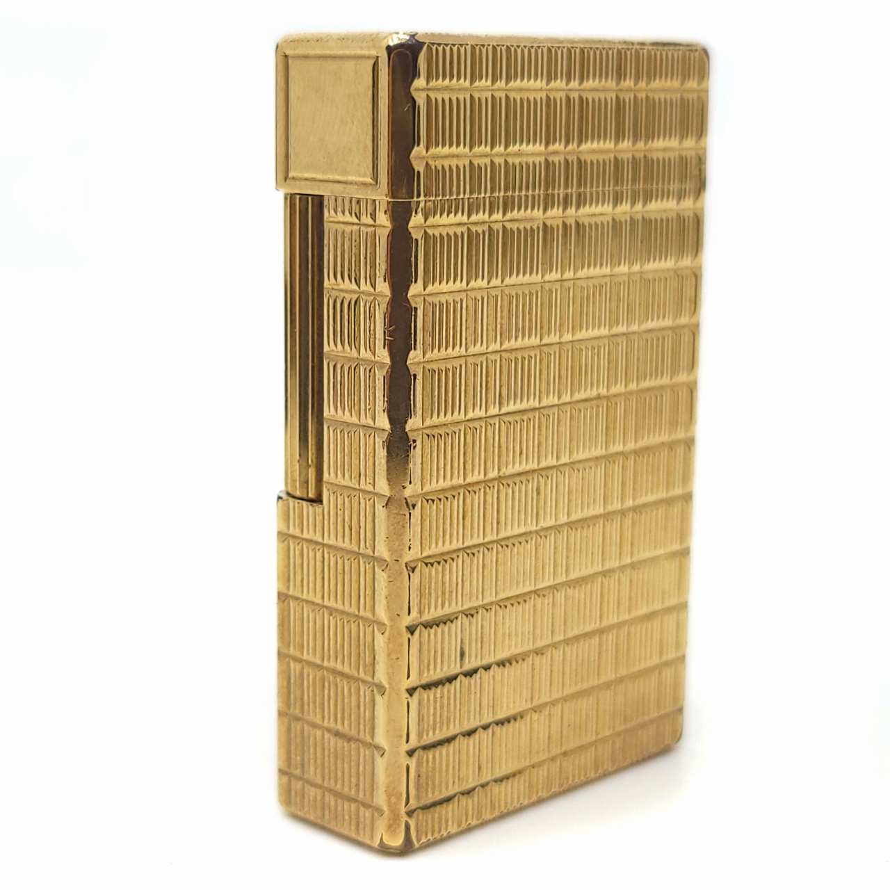 入荷なう エステーデュポン S.T.DUPONT ライン1L ラージ 20ミクロン 金張 アンティーク雑貨