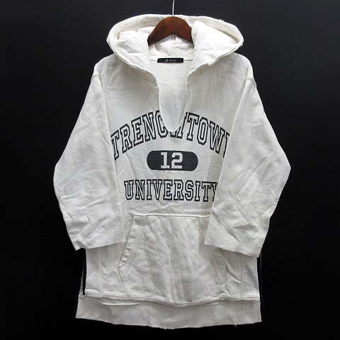 ジョンブル JOHNBULL リメイク スウェット カレッジ パーカー 七分袖  