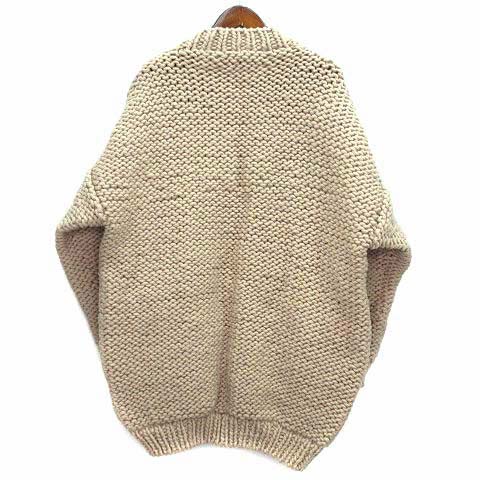 アリュメール Allumer ハンドニット カーディガン ボタンレス  