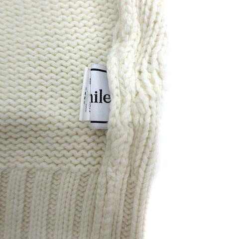 CABLE KNIT VEST/オーバーサイズケーブルニットベスト ロミール romile