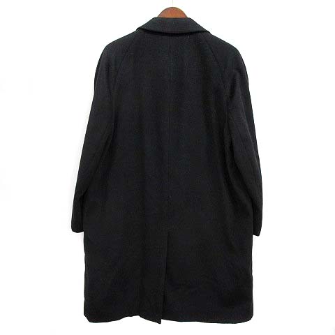 カシミヤ100% ステンカラーコート ブラック Loro Piana生地
